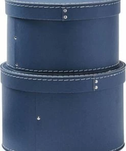 Kids Concept Oppbevaringsboks 2-pack, Mørkeblå