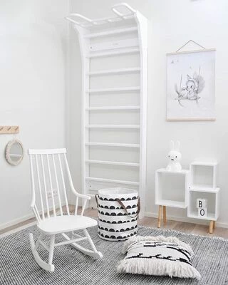 Alice & Fox Bokhylle Cube Hvit/Natur 2 Alice & Fox Bokhylle Cube Hvit/Natur - Bilde 2