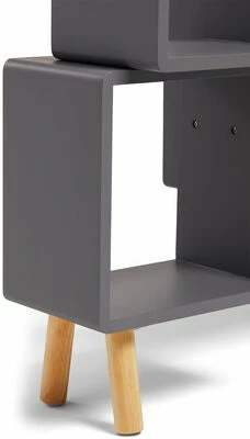 Alice & Fox Bokhylle Cube, Grå/Natur 4 Alice & Fox Bokhylle Cube, Grå/Natur - Bilde 4