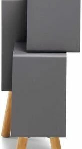 Alice & Fox Bokhylle Cube, Grå/Natur 13 Alice & Fox Bokhylle Cube, Grå/Natur -jollyroom Butikk 13A 122 grey 2256 4d