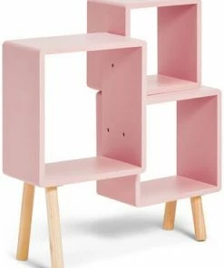 Alice & Fox Bokhylle Cube, Rosa/Hvit -jollyroom Butikk 13A 122 pink 2256 3a