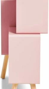 Alice & Fox Bokhylle Cube, Rosa/Hvit -jollyroom Butikk 13A 122 pink 2256 3c