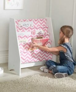 KidKraft Bokhylle, Rosa/Hvit -jollyroom Butikk 14233 1761 3b