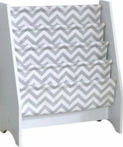 KidKraft Bokhylle, Grå/Hvit