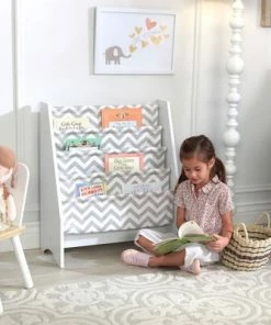 KidKraft Bokhylle, Grå/Hvit -jollyroom Butikk 14234 1761 3c