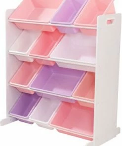 Kidkraft Oppbevaringshylle, Hvit/Pastel