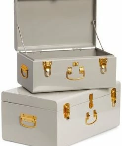 Minitude Oppbevaringsesker Koffert 2-pack, Grå -jollyroom Butikk 2162007 S2 GG 2460 4c