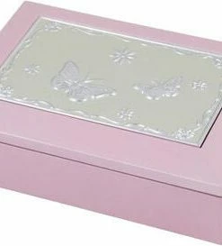 Design Cardelll Smykkeskrin Med Spilledåse, Rosa