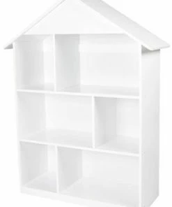 Alice & Fox Bokhylle Hus, Hvit