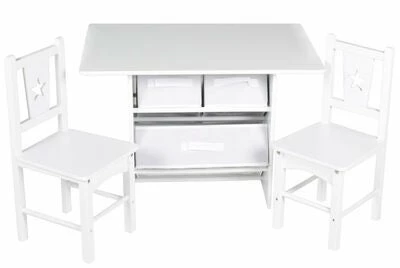 Cloudberry Castle Bord Og Stoler, Hvit 3 Cloudberry Castle Bord Og Stoler, Hvit - Bilde 3