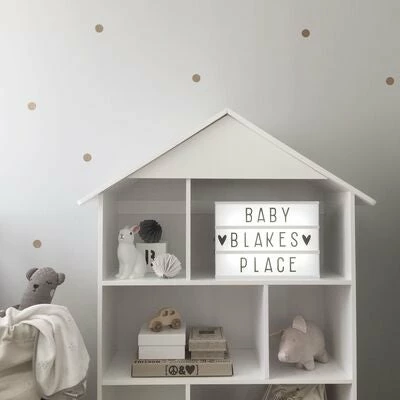 Alice & Fox Bokhylle Hus, Hvit 9 Alice & Fox Bokhylle Hus, Hvit - Bilde 9