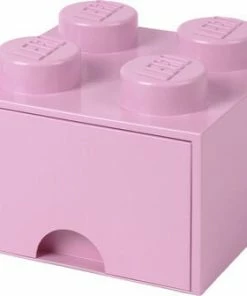 LEGO Oppbevaringsboks Med Skuff 4, Rosa