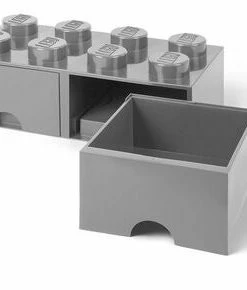 LEGO Oppbevaringsboks Med Skuff 8, Grå -jollyroom Butikk 40061740 2595 4a