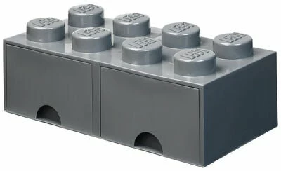 LEGO Oppbevaring Med Skuff 8, Dark Grey 1 LEGO Oppbevaring Med Skuff 8, Dark Grey
