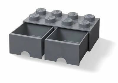 LEGO Oppbevaring Med Skuff 8, Dark Grey 5 LEGO Oppbevaring Med Skuff 8, Dark Grey - Bilde 5