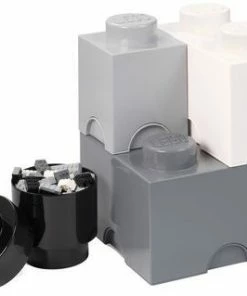 LEGO Oppbevaring 4, White/Grey/Black