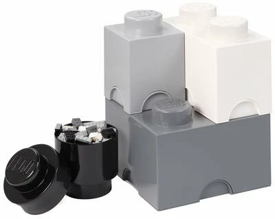 LEGO Oppbevaring 4, White/Grey/Black 1 LEGO Oppbevaring 4, White/Grey/Black