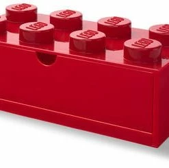 LEGO Oppbevaring Skrivebordsskuff 8, Rød