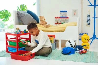 LEGO Oppbevaringshylle Med 3 Skuffer, Blå 2 LEGO Oppbevaringshylle Med 3 Skuffer, Blå - Bilde 2