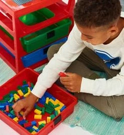 LEGO Oppbevaringshylle Med 3 Skuffer, Blå 8 LEGO Oppbevaringshylle Med 3 Skuffer, Blå -jollyroom Butikk 40950002 2595 3b