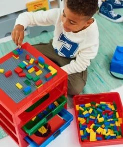 LEGO Oppbevaringshylle Med 3 Skuffer, Blå 9 LEGO Oppbevaringshylle Med 3 Skuffer, Blå -jollyroom Butikk 40950002 2595 3c