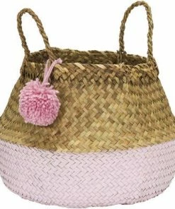 KidsDepot PomPom Oppbevaringskurv Large, Pink