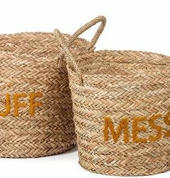 KidsDepot Messy & Stuff Oppbevaringskurv Sett, Yellow