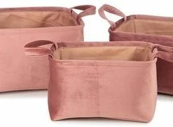 KidsDepot Billie Oppbevaringskurv 3-pack, Pink