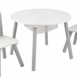KidKraft Bord Og Stoler, Grå/Hvit