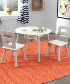 KidKraft Bord Og Stoler, Grå/Hvit -jollyroom Butikk 496925