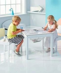 Worlds Apart Bord Og Stoler, Hvit -jollyroom Butikk 528GWH01E 2838 3a