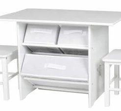 Cloudberry Castle Bord Og Stoler, Hvit