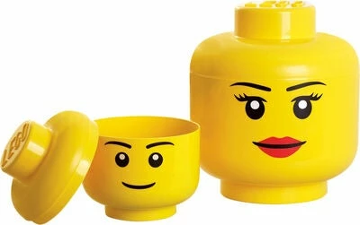 LEGO Oppbevaring L Jente, Gul 2 LEGO Oppbevaring L Jente, Gul - Bilde 2