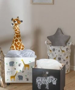 Alice & Fox Oppbevaringskurv 2-pack, MiniSafari -jollyroom Butikk 6905 2500 3d