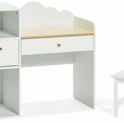 Alice & Fox Skrivebord Med Stol, Hvit