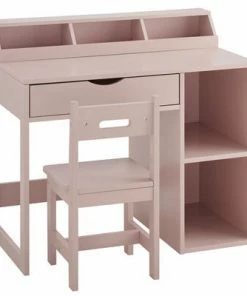 Alice & Fox Skrivebord Med Oppbevaring, Rosa