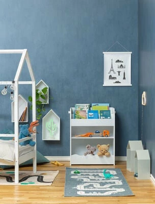 Alice & Fox Bokhylle Med Oppbevaring, Hvit 3 Alice & Fox Bokhylle Med Oppbevaring, Hvit - Bilde 3