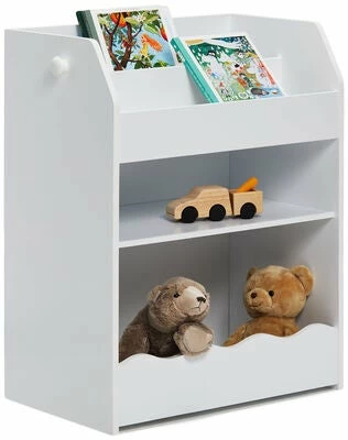 Alice & Fox Bokhylle Med Oppbevaring, Hvit 1 Alice & Fox Bokhylle Med Oppbevaring, Hvit