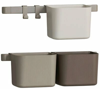 Leander Oppbevaring 3-pack Kort, Cappuccino 1 Leander Oppbevaring 3-pack Kort, Cappuccino