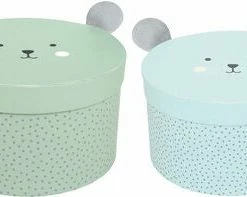 JaBaDaBaDo Oppbevaringsboks Teddy, 2-pack