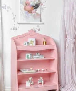 Alice & Fox Bokhylle Princess, Rosa -jollyroom Butikk AaF BKPR 01 3625 3a