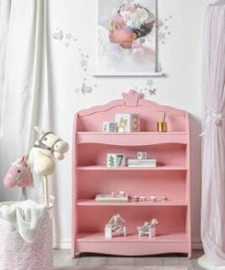 Alice & Fox Bokhylle Princess, Rosa -jollyroom Butikk AaF BKPR 01 3625 3b