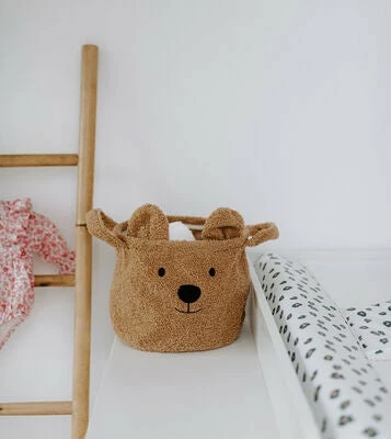Childhome Oppbevaringskurv Teddy 25x20, Beige 3 Childhome Oppbevaringskurv Teddy 25x20, Beige - Bilde 3