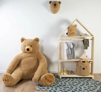 Childhome Oppbevaringskurv Teddy 30x30, Beige 4 Childhome Oppbevaringskurv Teddy 30x30, Beige - Bilde 4