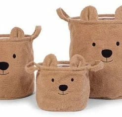 Childhome Oppbevaringskurv Teddy 30x30, Beige 13 Childhome Oppbevaringskurv Teddy 30x30, Beige -jollyroom Butikk CCBTB30 3215 4a