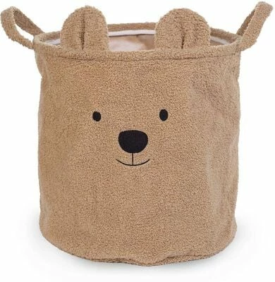 Childhome Oppbevaringskurv Teddy 40x40, Beige 1 Childhome Oppbevaringskurv Teddy 40x40, Beige