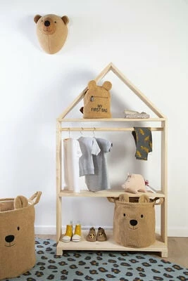 Childhome Oppbevaringskurv Teddy 40x40, Beige 5 Childhome Oppbevaringskurv Teddy 40x40, Beige - Bilde 5