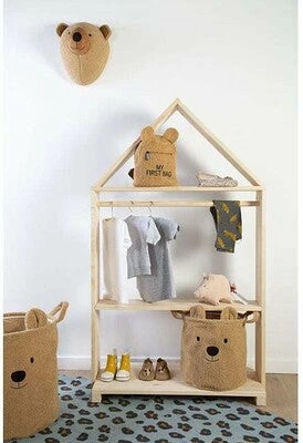 Childhome 3-Pack Teddy Oppbevaringskurver, Brun 3 Childhome 3-Pack Teddy Oppbevaringskurver, Brun - Bilde 3