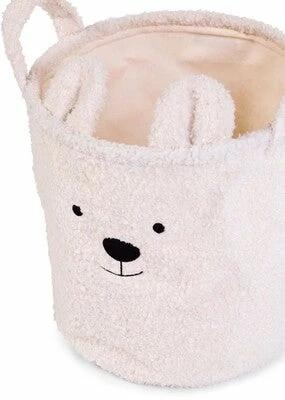 Childhome Teddy Oppbevaringskurv Stor, Off White 2 Childhome Teddy Oppbevaringskurv Stor, Off White - Bilde 2