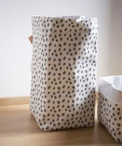 Childhome Oppbevaringsboks Stor, Leopard -jollyroom Butikk CCCB60LEO 3215 4a